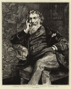 Maalarit studioissaan, minä, Sir Frederick Leighton, PRA